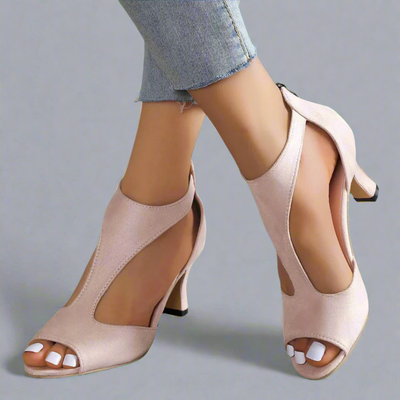Débora | Elegant Open Toe Heels