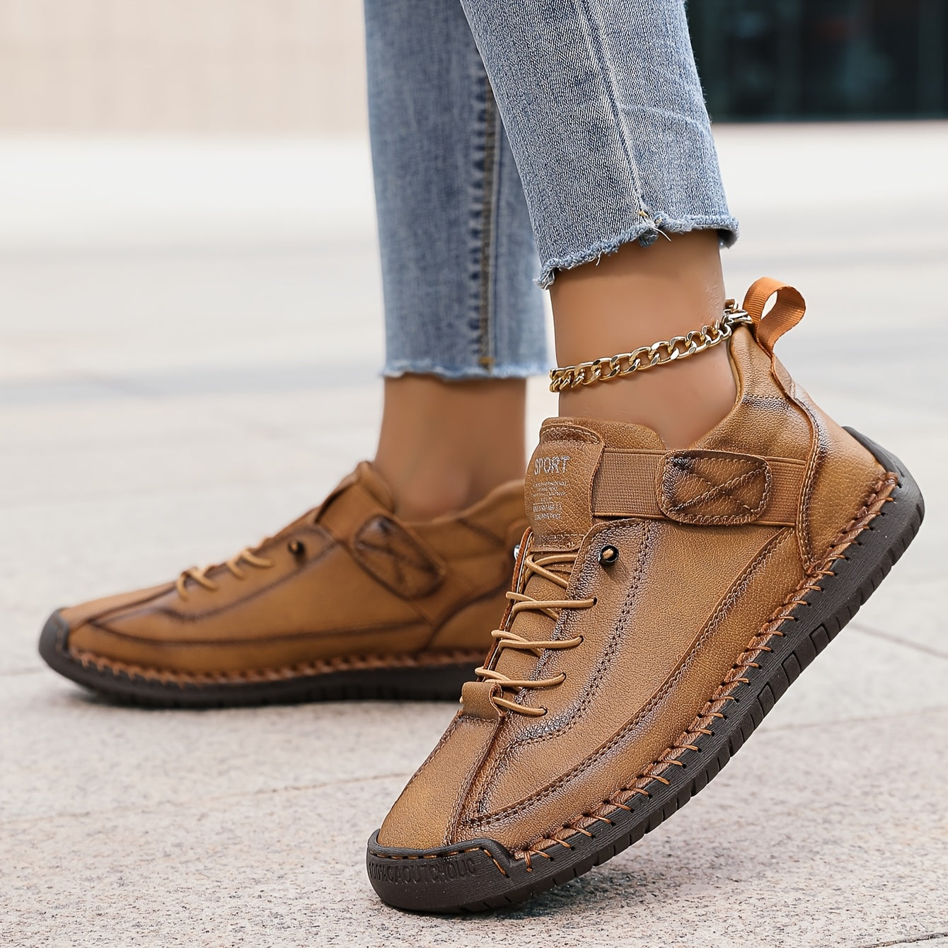 Orthopedic Leather Ankle Boots