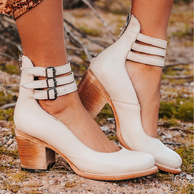 Ginevra™ | Multiple strap high heels with thick heel