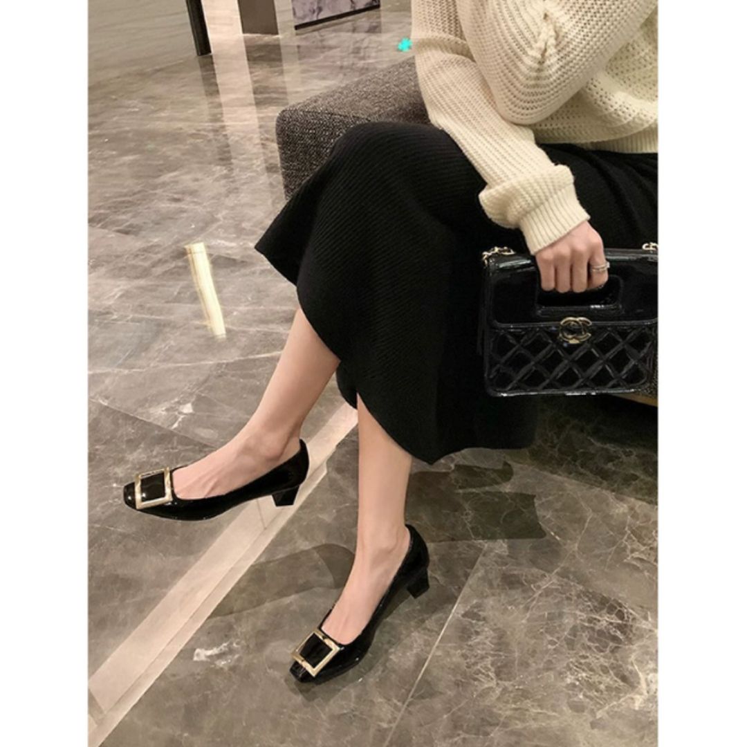 Narella™ | Elegant Sandals with Medium Heel and Square Toe