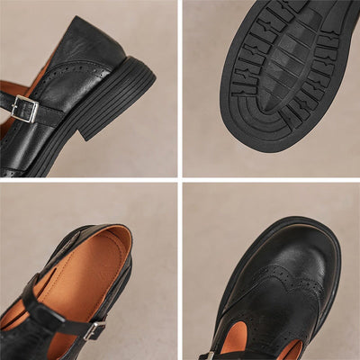 Faye | Elegant Mary Janes made of leather