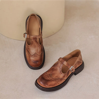Faye | Elegant Mary Janes made of leather